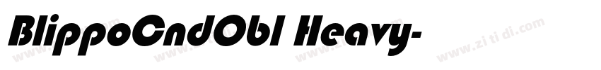 BlippoCndObl Heavy字体转换